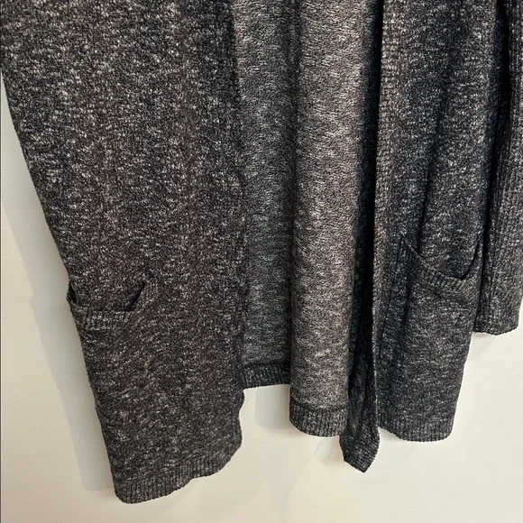 Women's Gray Hooded Cardigan - Picture 3 of 6